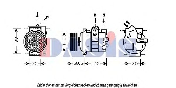 AKS DASIS 850682N Компрессор, кондиционер для VOLKSWAGEN SCIROCCO (Фольксваген Сcироccо) AKS DASIS 850682N Компрессор, кондиционер для VOLKSWAGEN SCIROCCO (Фольксваген Сcироccо)
