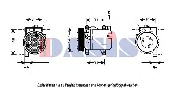 AKS DASIS 850787N Компрессор, кондиционер для NISSAN PRIMERA (Ниссан Примера) AKS DASIS 850787N Компрессор, кондиционер для NISSAN PRIMERA (Ниссан Примера)