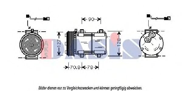 AKS DASIS 850791N Компрессор, кондиционер для FORD ESCORT VII (Форд Эскорт 7) AKS DASIS 850791N Компрессор, кондиционер для FORD ESCORT VII (Форд Эскорт 7)
