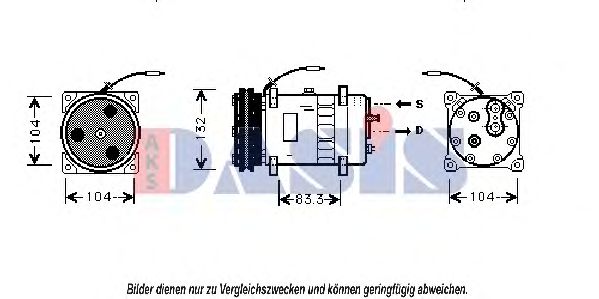 AKS DASIS 850811N Компрессор, кондиционер для JAGUAR VANDEN PLAS (Ягуар Vандэн плас) AKS DASIS 850811N Компрессор, кондиционер для JAGUAR VANDEN PLAS (Ягуар Vандэн плас)