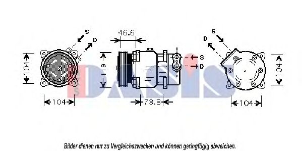 AKS DASIS 851371N Компрессор, кондиционер для CITROËN XSARA (CитроËн Ксара) AKS DASIS 851371N Компрессор, кондиционер для CITROËN XSARA (CитроËн Ксара)
