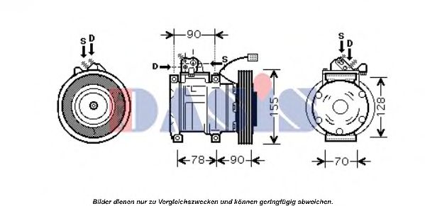 AKS DASIS 851389N Компрессор, кондиционер для HONDA ODYSSEY (Хонда Одъссэъ) AKS DASIS 851389N Компрессор, кондиционер для HONDA ODYSSEY (Хонда Одъссэъ)