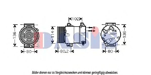 AKS DASIS 851562N Компрессор, кондиционер для RENAULT ESPACE IV (Рено Эспейс 4) AKS DASIS 851562N Компрессор, кондиционер для RENAULT ESPACE IV (Рено Эспейс 4)