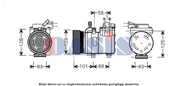 AKS DASIS 851671N Компрессор, кондиционер для HYUNDAI GETZ (Хендай Гэтз) AKS DASIS 851671N Компрессор, кондиционер для HYUNDAI GETZ (Хендай Гэтз)