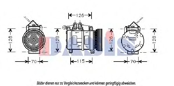 AKS DASIS 851696N Компрессор, кондиционер для BMW 3 (Бмв 3) AKS DASIS 851696N Компрессор, кондиционер для BMW 3 (Бмв 3)