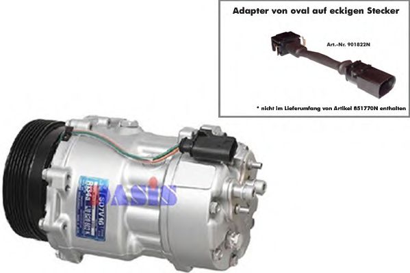 AKS DASIS 851770N Компрессор, кондиционер 01 1996 для AUDI TT (Ауди Тт) AKS DASIS 851770N Компрессор, кондиционер 01 1996 для AUDI TT (Ауди Тт)