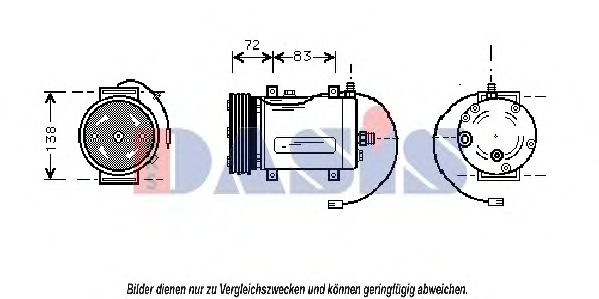 AKS DASIS 853510N Компрессор, кондиционер для AUDI 90 (Ауди 90) AKS DASIS 853510N Компрессор, кондиционер для AUDI 90 (Ауди 90)