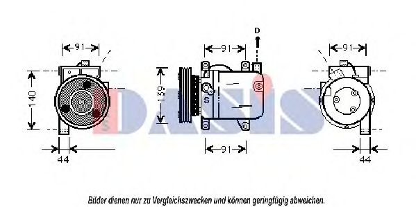 AKS DASIS 858389N Компрессор, кондиционер для NISSAN PRIMERA (Ниссан Примера) AKS DASIS 858389N Компрессор, кондиционер для NISSAN PRIMERA (Ниссан Примера)