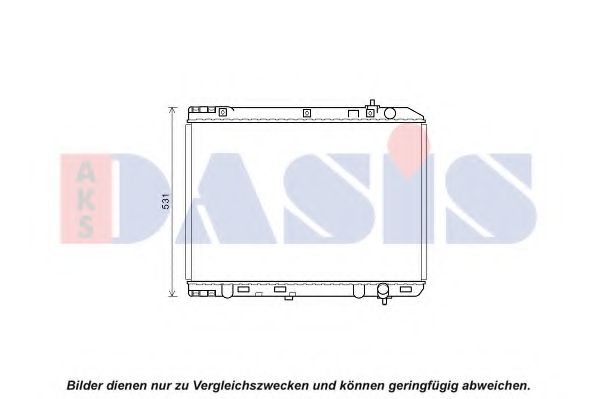 AKS DASIS 510176N Радиатор, охлаждение двигателя для KIA SEDONA III (Киа Сэдона 3)