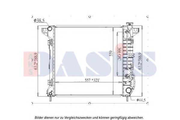 AKS DASIS 520138N Радиатор, охлаждение двигателя 01 1997 для DODGE DAKOTA (Додж Дакота) AKS DASIS 520138N Радиатор, охлаждение двигателя 01 1997 для DODGE DAKOTA (Додж Дакота)