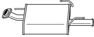 AKS DASIS SG38618 Глушитель выхлопных газов конечный 