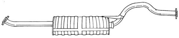 AKS DASIS SG37608 Глушитель выхлопных газов конечный 