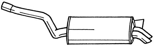 AKS DASIS SG35614 Глушитель выхлопных газов конечный 