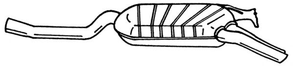 AKS DASIS SG35613 Глушитель выхлопных газов конечный 