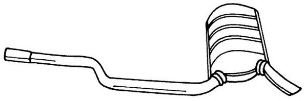 AKS DASIS SG35611 Глушитель выхлопных газов конечный 