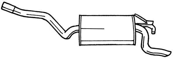 AKS DASIS SG35601 Глушитель выхлопных газов конечный 