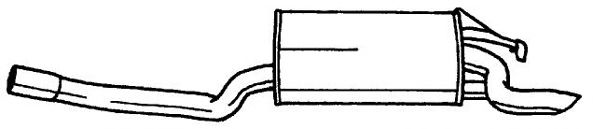 AKS DASIS SG35600 Глушитель выхлопных газов конечный 