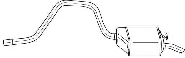 AKS DASIS SG26664 Глушитель выхлопных газов конечный 