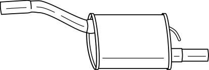 AKS DASIS SG26649 Глушитель выхлопных газов конечный 