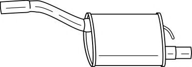 AKS DASIS SG26639 Глушитель выхлопных газов конечный 