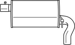 AKS DASIS SG26635 Глушитель выхлопных газов конечный 