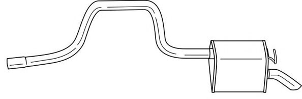 AKS DASIS SG26619 Глушитель выхлопных газов конечный 