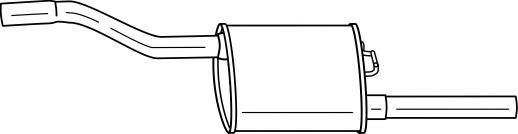 AKS DASIS SG26613 Глушитель выхлопных газов конечный 