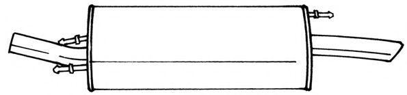 AKS DASIS SG26603 Глушитель выхлопных газов конечный 
