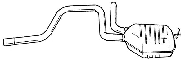AKS DASIS SG25675 Глушитель выхлопных газов конечный 