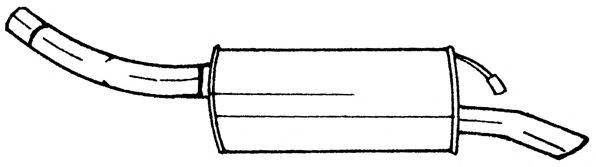 AKS DASIS SG25669 Глушитель выхлопных газов конечный 