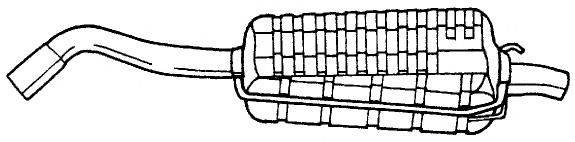 AKS DASIS SG25660 Глушитель выхлопных газов конечный 