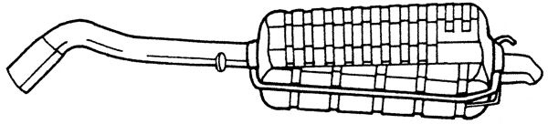 AKS DASIS SG25659 Глушитель выхлопных газов конечный 