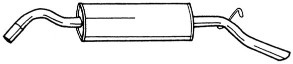 AKS DASIS SG25631 Глушитель выхлопных газов конечный 