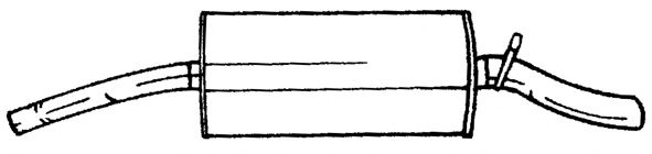 AKS DASIS SG25619 Глушитель выхлопных газов конечный 