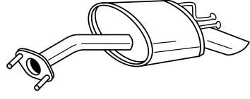 AKS DASIS SG24627 Глушитель выхлопных газов конечный 