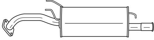 AKS DASIS SG24611 Глушитель выхлопных газов конечный 