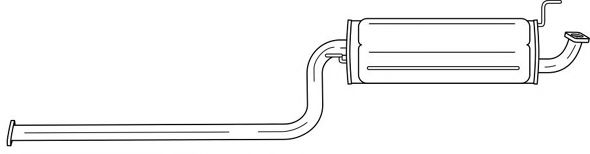 AKS DASIS SG24604 Глушитель выхлопных газов конечный 