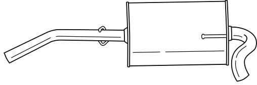 AKS DASIS SG22629 Глушитель выхлопных газов конечный 