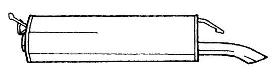 AKS DASIS SG20635 Глушитель выхлопных газов конечный 