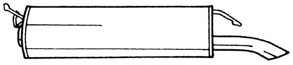 AKS DASIS SG20625 Глушитель выхлопных газов конечный 