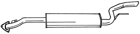 AKS DASIS SG16610 Глушитель выхлопных газов конечный 