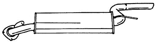 AKS DASIS SG16606 Глушитель выхлопных газов конечный 