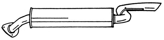 AKS DASIS SG16605 Глушитель выхлопных газов конечный 