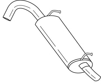 AKS DASIS SG13676 Глушитель выхлопных газов конечный 