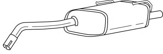 AKS DASIS SG13675 Глушитель выхлопных газов конечный 