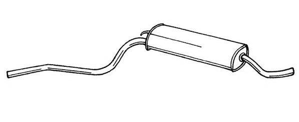 AKS DASIS SG13663 Глушитель выхлопных газов конечный 