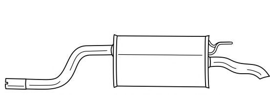 AKS DASIS SG13656 Глушитель выхлопных газов конечный 