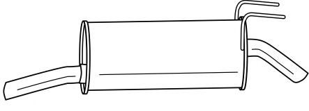 AKS DASIS SG13651 Глушитель выхлопных газов конечный 