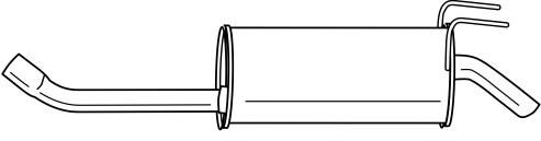 AKS DASIS SG13650 Глушитель выхлопных газов конечный 