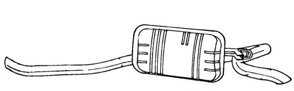 AKS DASIS SG13643 Глушитель выхлопных газов конечный 
